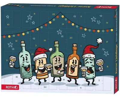 Produktbild von Adventskalender 'Schnaps-Adventskalender' Kurze Lieblinge bestückt
