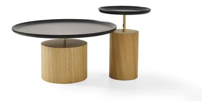 Produktbild von Couchtisch Beistelltisch Tische Holztisch Schwarz Luxus Möbel Holz Neu