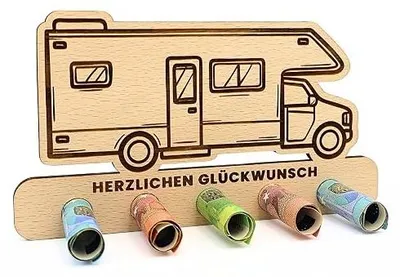 Zdjęcie produktu dla Pudełko drewniane na pieniądze prezent urodziny ślub chrzciny