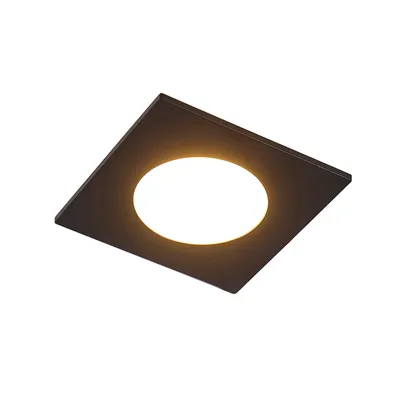 Zdjęcie produktu dla Nowoczesny wpuszczany reflektor czarny z LED 3-stopniowy ściemniacz IP65 - Simply