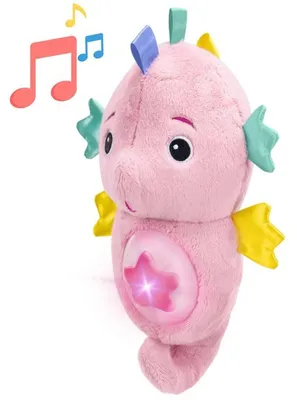 Produktbild von BABY EINSTEIN Cry Reply Veilleuse Doudou Meerjungfrau (rosa) mit Musik & Lichtern, 7 Min, 10 Melodien, Weißes Rauschen