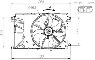 Image de NRF 47932 Ventilateur de refroidissement du moteur