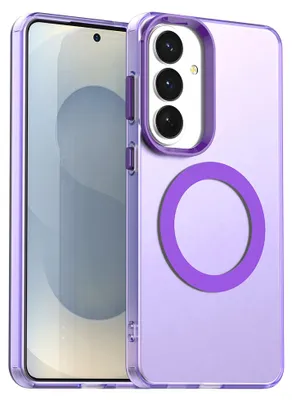 Produktbild von Magnetisch Hülle für Samsung Galaxy S26, Schlank Durchscheinend Matt Stoßfest Handyhülle Lila