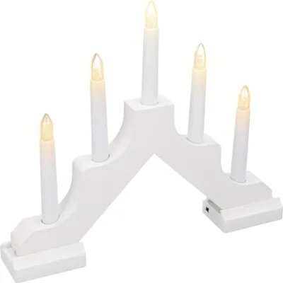 Immagine prodotto di JUMI Portacandele dell'Avvento con 5 LED, lanterna natalizia, timer, alimentato a batterie