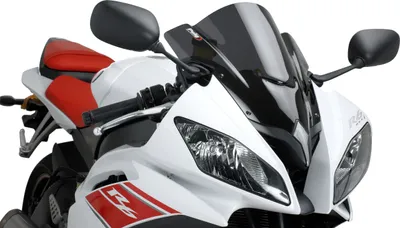 Produktbild von Puig Z-racing Yamaha Yzf-r6 Windschutzscheibe Schwarz Schwarz One Size