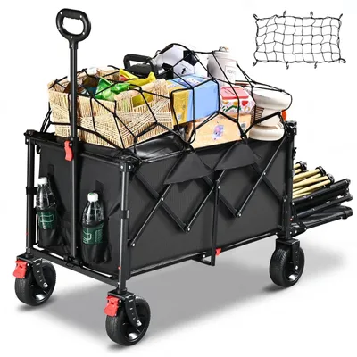 Image de Chariot pliable avec une capacité de charge de 200 kg pour la plage et le camping