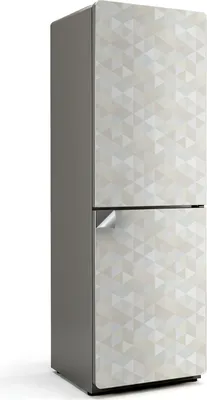Produktbild von Muster aus dreieckigen Elementen – Kühlschrank Aufkleber – Klebefolie Kühlschrank – Kühlschrank Nachbildung – Kühlschrankfolie selbstklebend – Küchen Nachbildungation – 60x180 cm