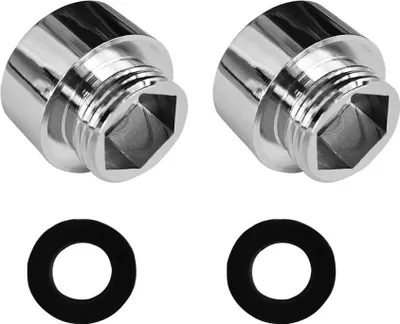 Produktbild von 2 Stück Reduzierstück 3/4 Zoll Innengewinde auf 1/2 Zoll Außengewinde in Chrom – Verchromter Adapter zur Reduzierung auf 1/2 Zoll für Brauseschläuche aus hochwertigem Messing