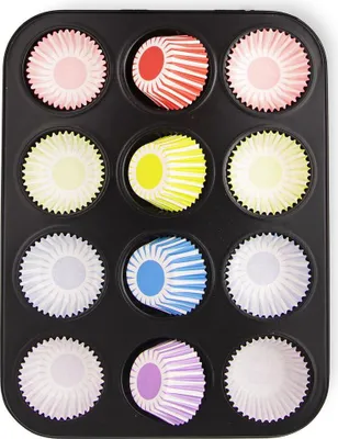 Image de ORION Moule à muffins 12 pièces + moules en papier