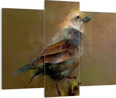 Produktbild von Bild auf Leinwand - Leinwandbild - Vogel Natur - 130x100cm - Wand Bild - Wanddeko - Wandbilder - Leinwanddruck - Bilder - Kunstdruck - Wanddekoration - Leinwand bilder - Wandkunst - CB130x100-3924