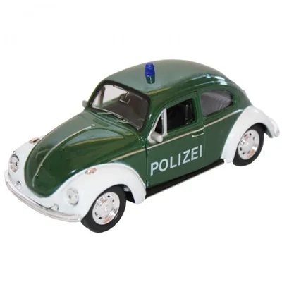 Produktbild von 2281 Welly VW Käfer Polizeiwagen Metall 11 cm Modell Auto Polizei Sammler Kinder