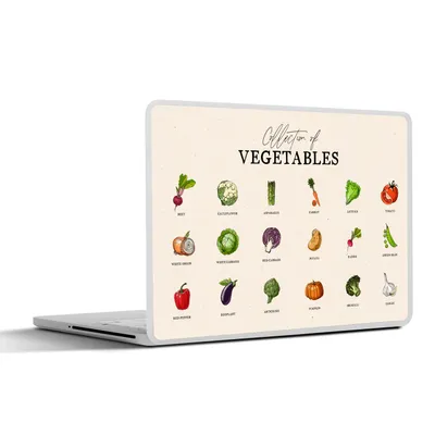 Produktbild von MuchoWow® Laptop Aufkleber Sticker Cover Gemüse - Küche - Lebensmittel 36.5x27.5 cm - Laptop-Sticker
