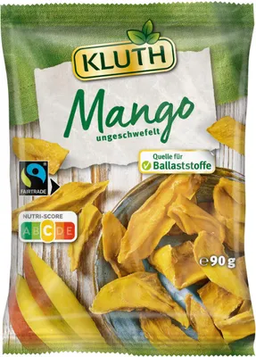 Produktbild von Kluth Mango getrocknete und ungeschwefelte Mangostreifen 90g