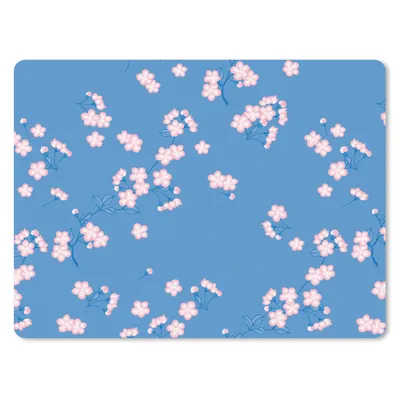 Produktbild von MuchoWow® Mauspad Mousepad Muster - Sakura - Blumen 23x19 cm - Mousepads - Maus Mat - Pad - Mausunterlage - Schreibtischunterlage - Mauspad