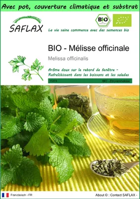 Image de SAFLAX Garden to go -- Mélisse officinale - 1000 graines - Melissa