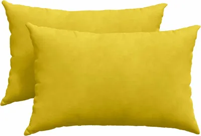 Obrázok produktu pre vidaXL Vankúše na pohovku, 2 ks, žlté, 60 x 40 cm, manšestr