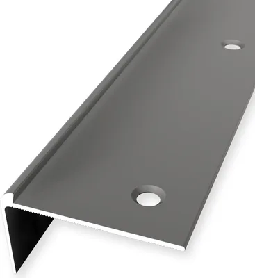 Produktbild von Treppenkantenprofil 44 x 48 x 2500 mm Winkelprofil Einfasshöhe 3 mm Aluminium hochwertig Versenkt Gebohrt Edelstahl Küberit