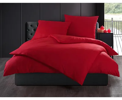 Imagen del producto de Sábanas de algodón, color rojo