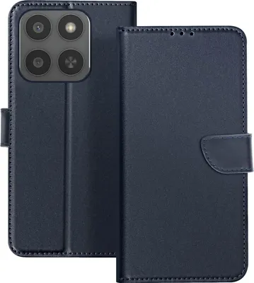 Obrázok produktu pre Avizar, puzdro Honor 400 Smart Folio s priehradkami na karty + stojan, tmavomodrá