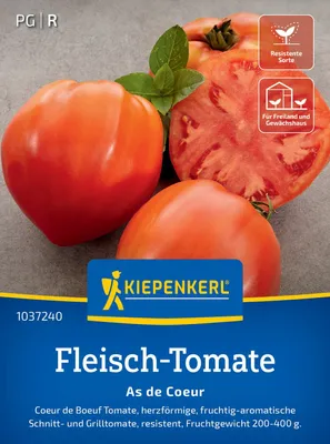 Produktbild von Kiepenkerl Fleisch-Tomatensamen As de Coeur Solanum lycopersicum 6 Pflanzen
