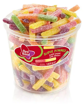 Image de Red Band Super Frites super acidulées et fruitées 1200g pack de 6