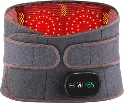 Produktbild von 2 in 1 Elektrischer Massage-Gürtel mit Wärmefunktion,5000mAh Akku, intelligente Temperaturregelung,für Lendenwirbelsäule und Menstruationsschmerzen