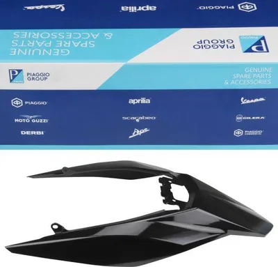 Immagine prodotto di Carena posteriore nera Originale Piaggio per Aprilia RX SX 125, Derbi Senda R SM DRD - Codice ricambio: 86596200W0N