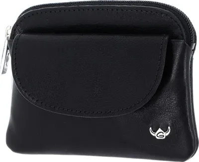 Image de Golden Head Cuir étui à clés Colorado Classic Zipped Key Case Black noir
