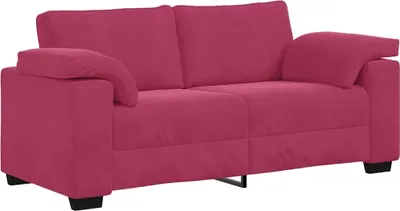 Obrázok produktu pre Dvojpohovka, vínovo červená 180x77x82 cm, zamat