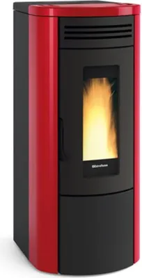Immagine prodotto di Stufa a pellet 17 kW rivestimento in acciaio Costanza Idro Bordeaux