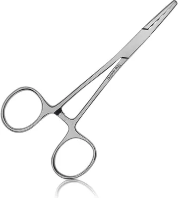 Image de Pince avec verrouillage (acier inoxydable) | Droite (13 cm) | Polyvalente pour la maison et les loisirs