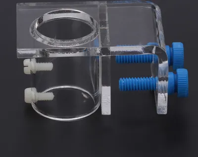 Produktbild von Transparente Acryl-Wasserschlauchhalterung für Aquarien (Einzelanschluss)