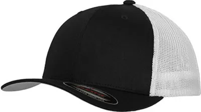 Produktbild von Urban Classics Flexfit Mesh Trucker 2-Tone Cap Trucker Basecap Mit Netz, Größe: L/Xl; Farbe: Black/White