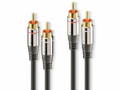 Produktbild von sonero 2x Cinch Stereo Audio Kabel 12.5m, 2 x RCA, Männlich, 2 x RCA, Männlich, 12,5 m, Schwarz