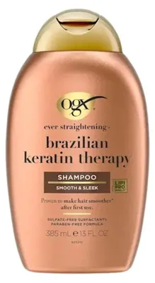 Productafbeelding van Ogx Brazilian keratin therapy shampoo (385 ml)