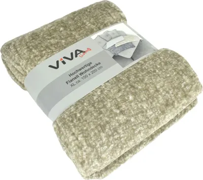 Produktbild von Kuscheldecke Flanell XL ca. 150x200 cm meliert 3 Farben Wohndecke