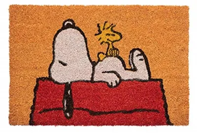 Snoopy Fußmatte – Antirutsch Kokosmat, 40 x 60 cm