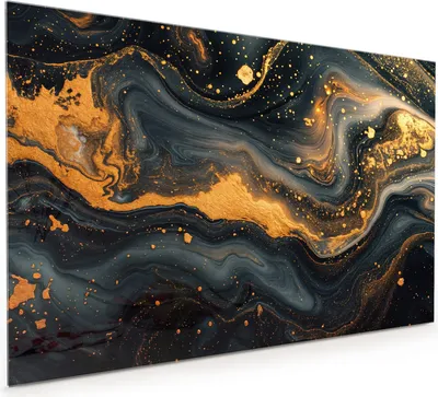 Produktbild von Küchenrückwand Spritzschutz Glas mit Motiv Abstrakter Wirbel 40 x 40 cm
