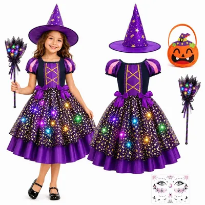 Produktbild von Hexenkleid Hexenkostüm - Für Kinder - Mädchen - Halloween
