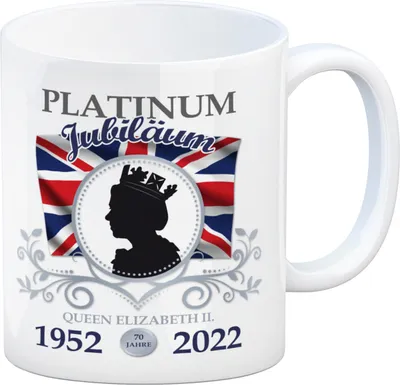 Produktbild von Platinum Jubiläum Queen Kaffeebecher