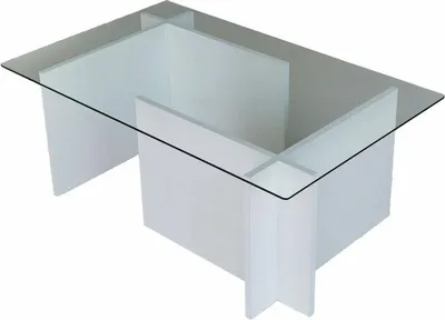 Produktbild von Teti - Couchtisch, 105x65x40h cm Weiß, Zeitschriftenhalter