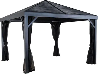 Produktbild von Sojag South Beach 1212 Metall Gartenpavillon mit Moskitonetz 4x4 m