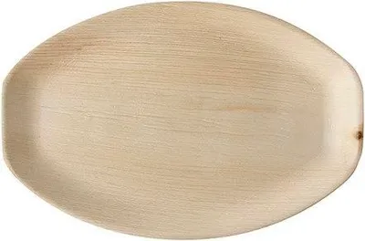 Obrázok produktu pre PAPSTAR tácky na palmové listy oválne, 3x37x25 cm, prírodné | fólia (6 ks)