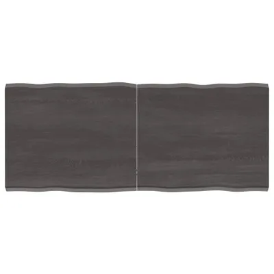 Produktbild von Tischplatte 120x50x(2-4) cm Massivholz Behandelt Baumkante