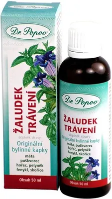 Obrázek produktu pro Bylinné kapky – Žaludek a trávení – 50 ml