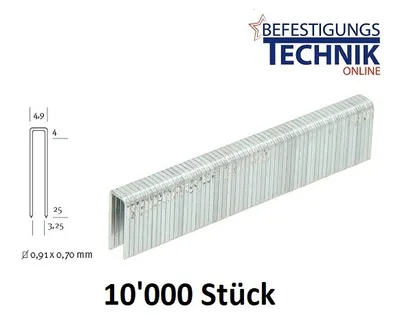 Image de Agrafes Agrafes 4025 CNK / 25mm zinguées pour Haubold PN 4025 JN 10M KL-42