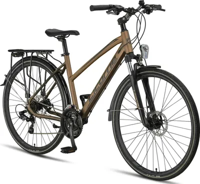 Produktbild von Licorne Bike Premium Touring Trekking Bike in 28 Zoll - Fahrrad für Jungen, Mädchen, Damen und Herren - 21 Gang-Schaltung - Mountainbike - Crossbike