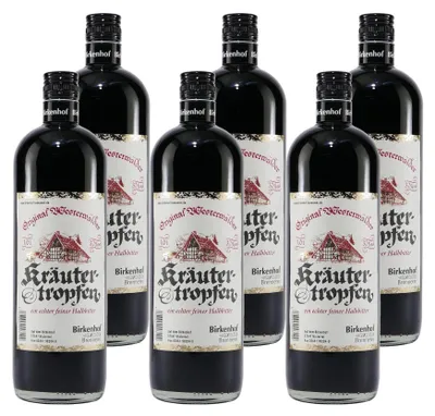 Produktbild von Birkenhof Westerwälder Kräutertropfen (6 x 1,0L)