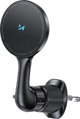 Image de Wozinsky WCT5-6S4Y Support voiture avec Qi/MagSafe 15 W pour les fentes d'aération - Noir