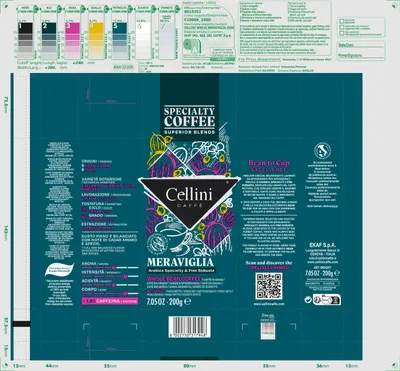 Zdjęcie produktu dla Cellini Kawa ziarno Meraviglia 200g